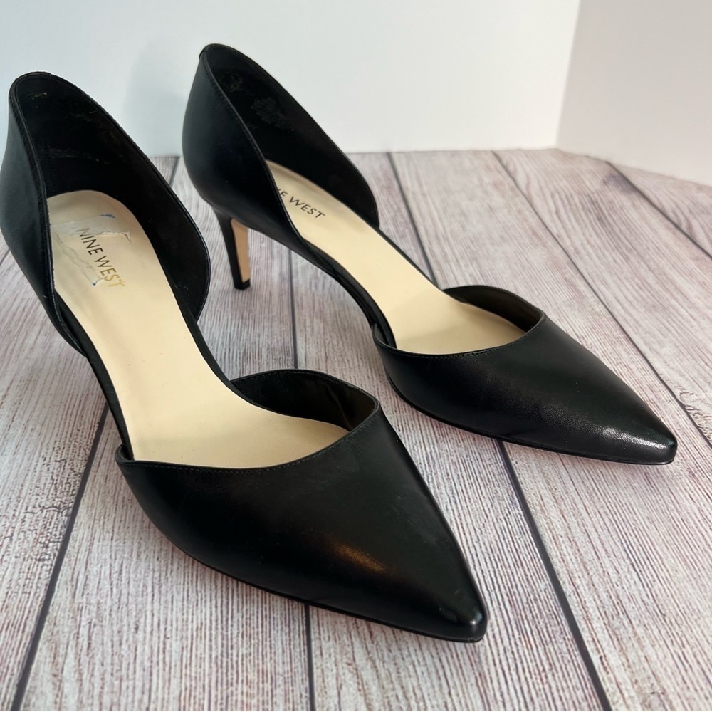 Nine West Black Heels Shoes 9.5